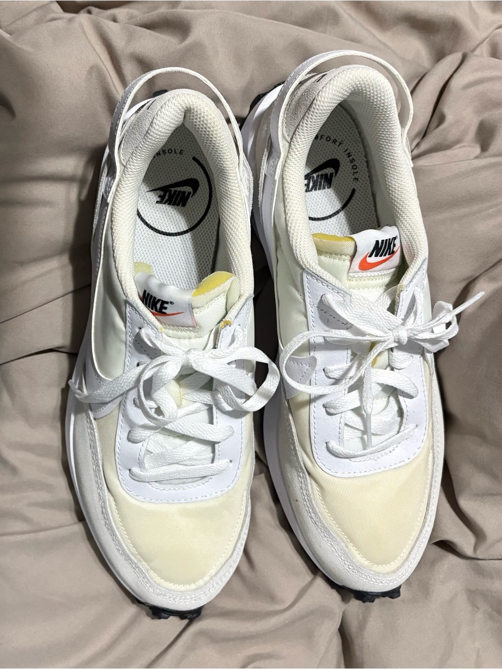 Nike Women's White & Cream Low-Top Sneakers